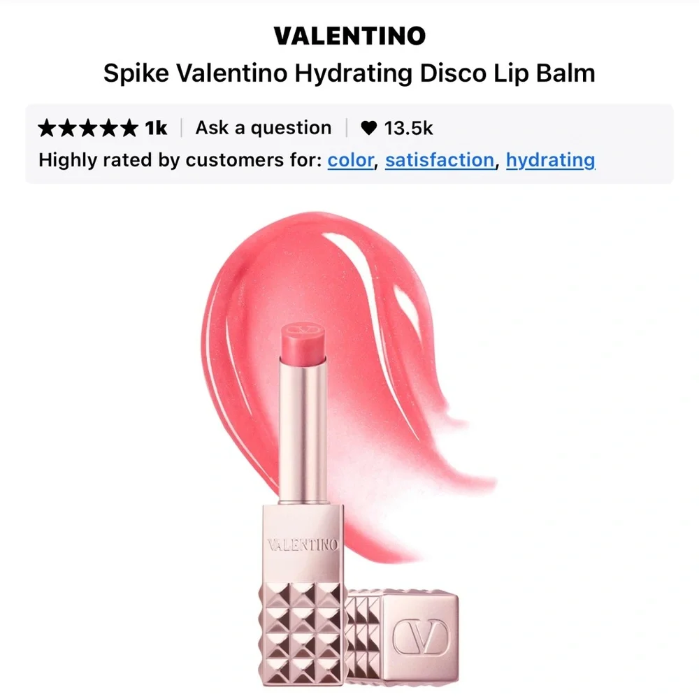 Valentino Rose In The Woods 120R Hydrating Disco Lip Balm